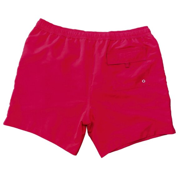 Burberry Men's Logo Detail Swim Shorts Bright Red Size L - Picture 4 of 8